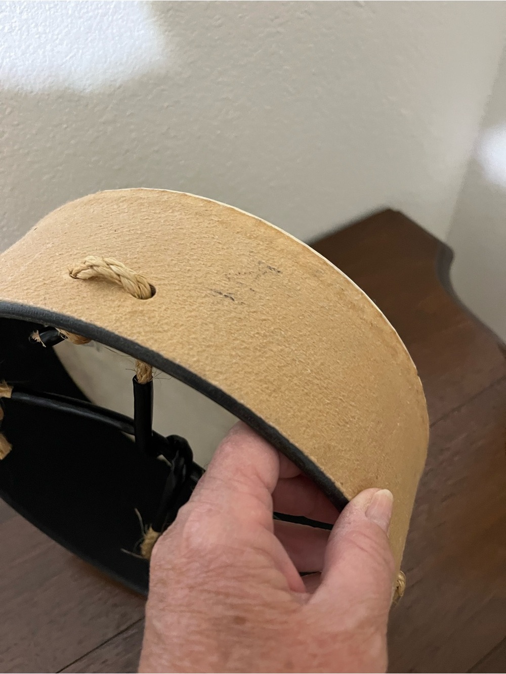 Remo Buffalo Drumhead Hand Drum - Natural Beige— no drumstick - Picture 7 of 7